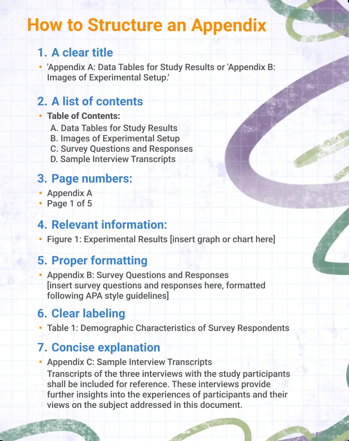 What Is An Appendix? Structure, Format &amp;amp; Examples | Essaypro within Sample Appendix Template