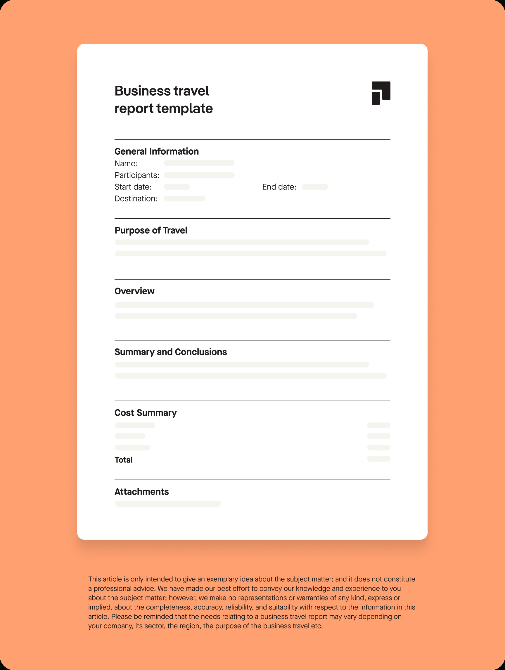 What Should A Business Travel Report Include? [Complimentary Template] within Sample Trip Report Template