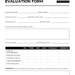 White Interview Evaluation Form Template   Venngage In Printable Interview Score Sheet Sample Template