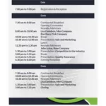 White Professional Conference Agenda Template In Google Docs And Throughout Conference Agenda Sample Template