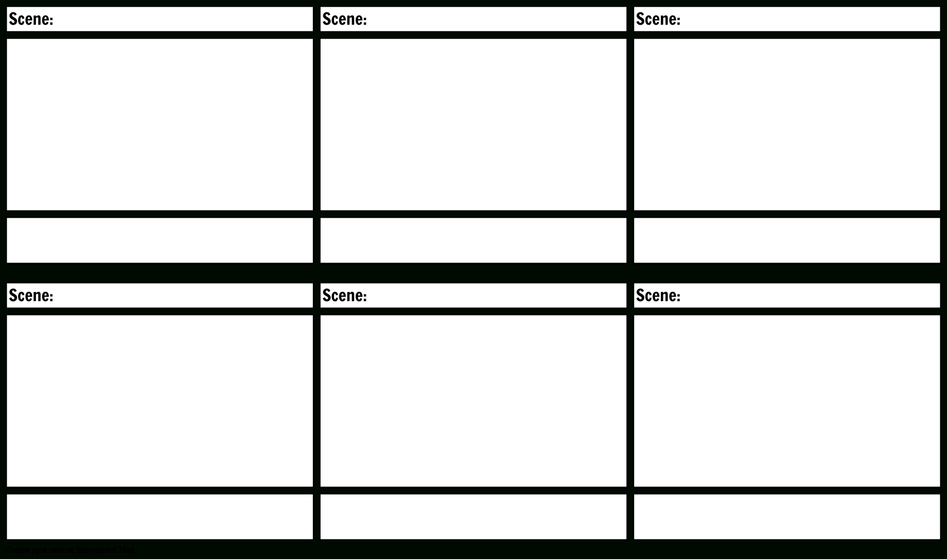 Wide Screen Storyboard Layout | 16X9 Template Examples regarding Storyboard Sample Template