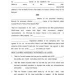 Word Of Format Rent Agreement.doc | Wps Free Templates Throughout House Rental Agreement Sample Template