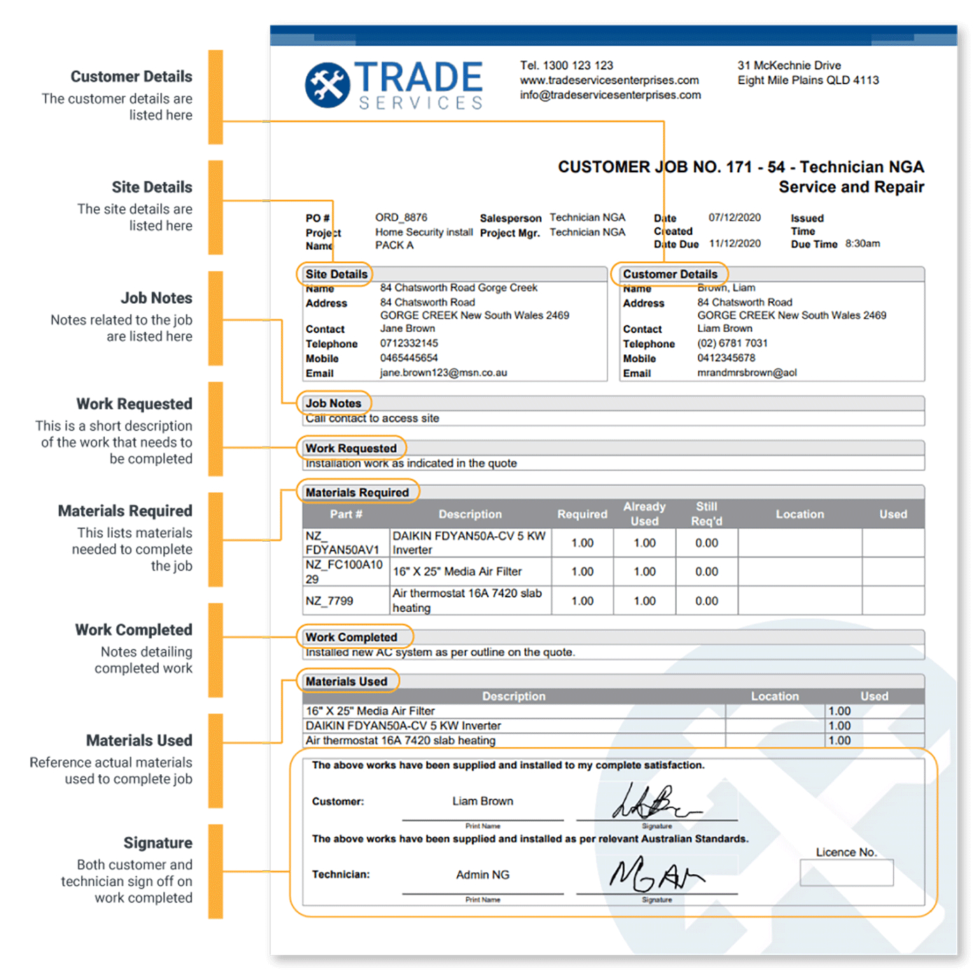 Your Guide To Creating Job Worksheets + Templates | Simpro inside Job Card Sample Template