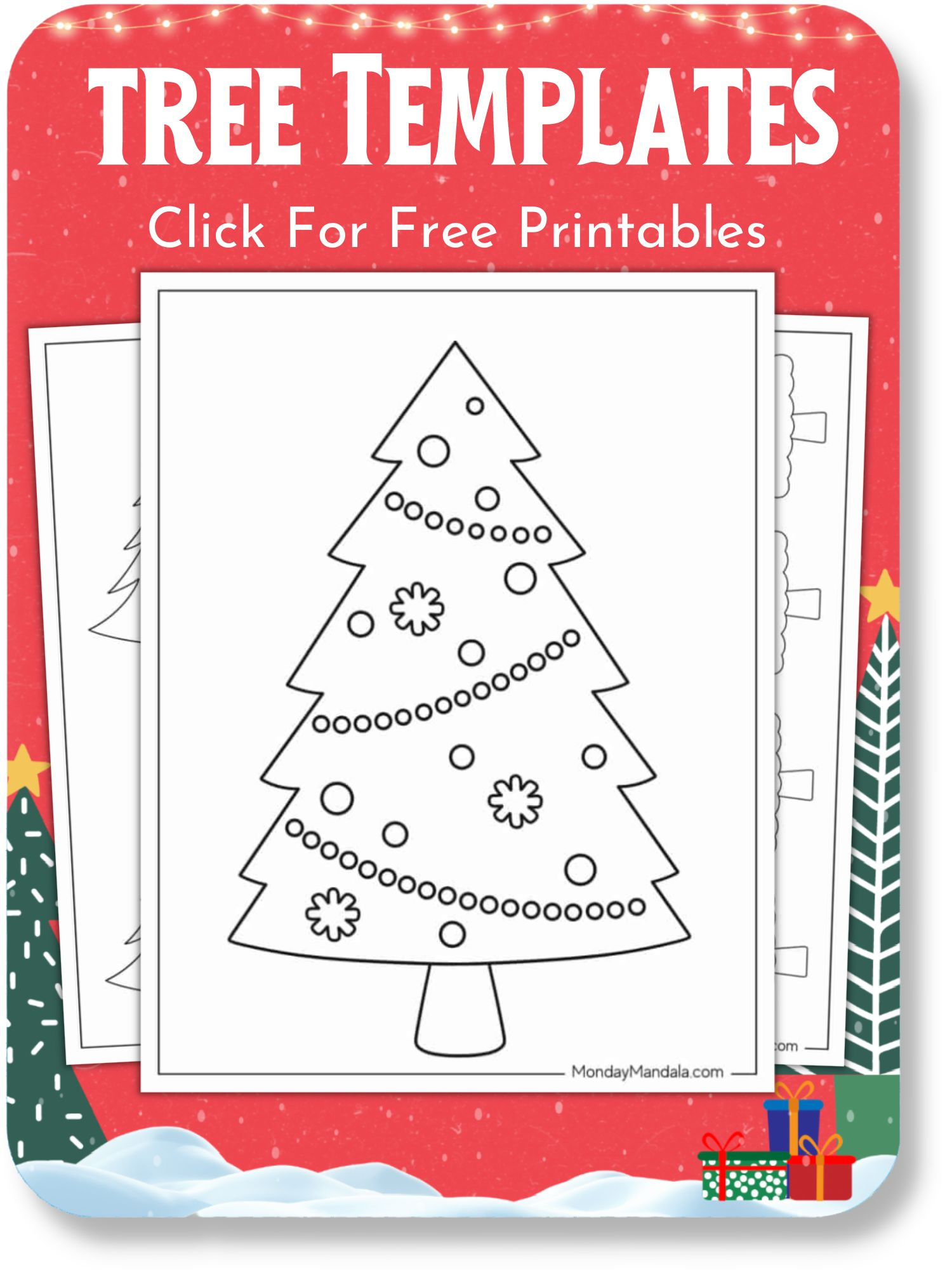 1,000 Christmas Printables (Free &amp;amp; Original Pdfs) for Christmas Templates Free Printable