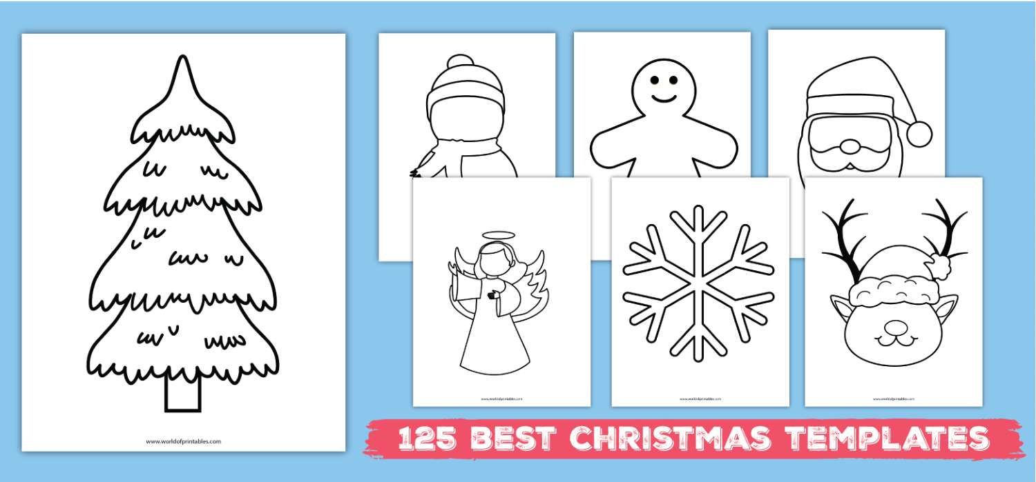 125 Free Christmas Template Printables - World Of Printables in Christmas Templates Free Printable