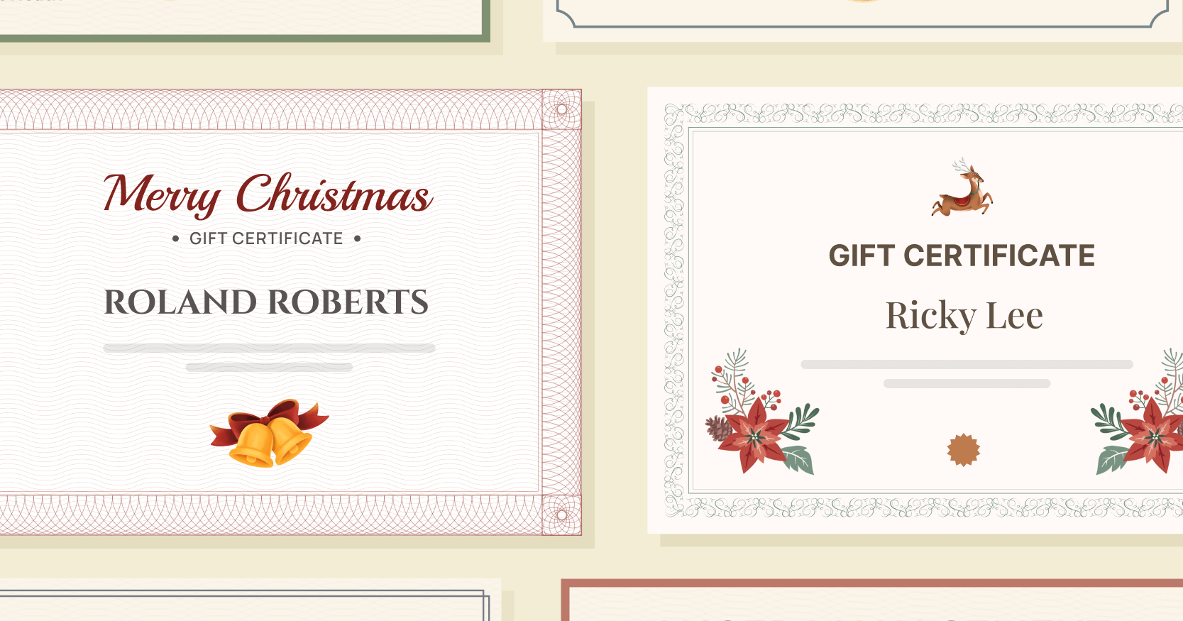 15 Christmas Gift Certificate Templates To Download For Free intended for Christmas Gift Card Free Templates