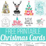 160 Free Printable Christmas Cards For 2024 Inside Free Christmas Card Templates