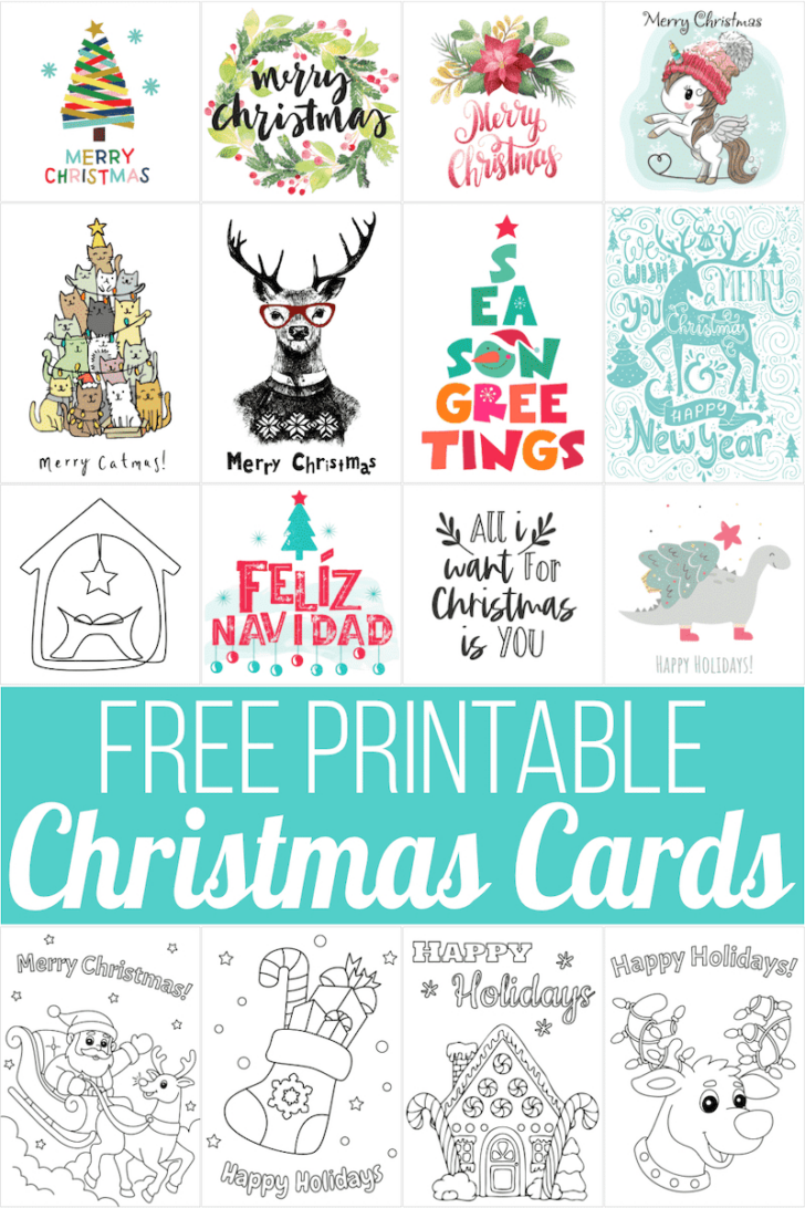 Printable Christmas Cards Templates