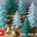 3D Christmas Tree Svg, Diy Paper Christmas Tree Template Pertaining To 3D Christmas Tree Templates