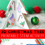 3D Christmas Tree Template   Little Bins For Little Hands For 3D Christmas Tree Templates