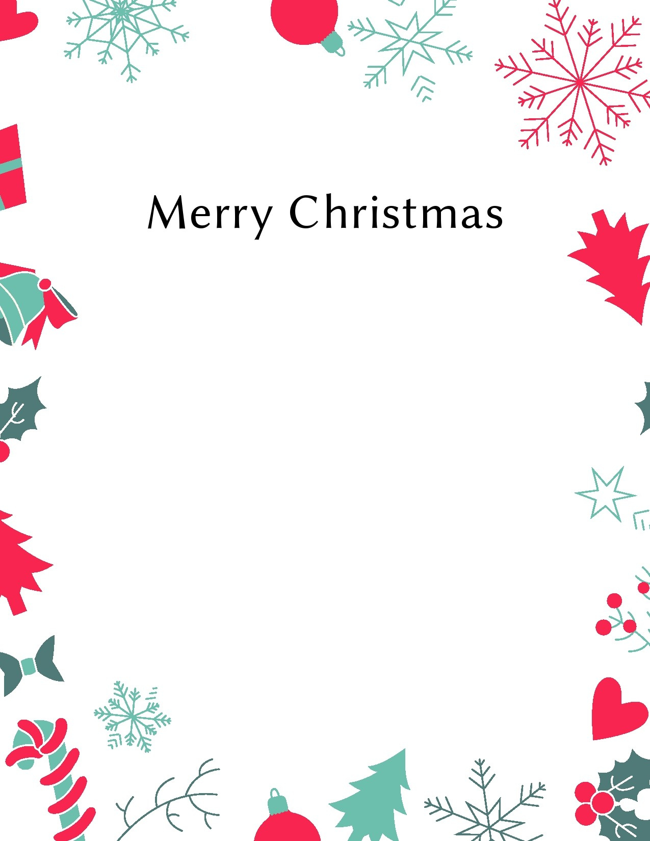 45 Printable Christmas Letter Templates [100% Free] ᐅ Templatelab in Letter Christmas Templates