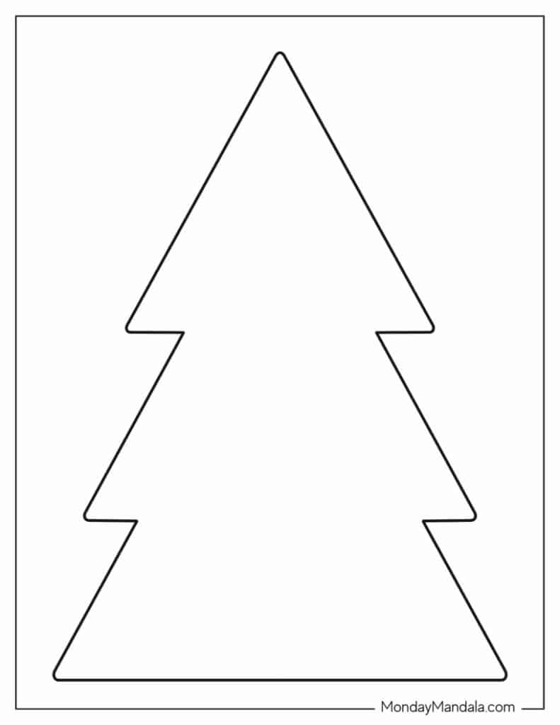 60 Christmas Tree Templates (Free Pdf Printables) inside Printable Christmas Templates