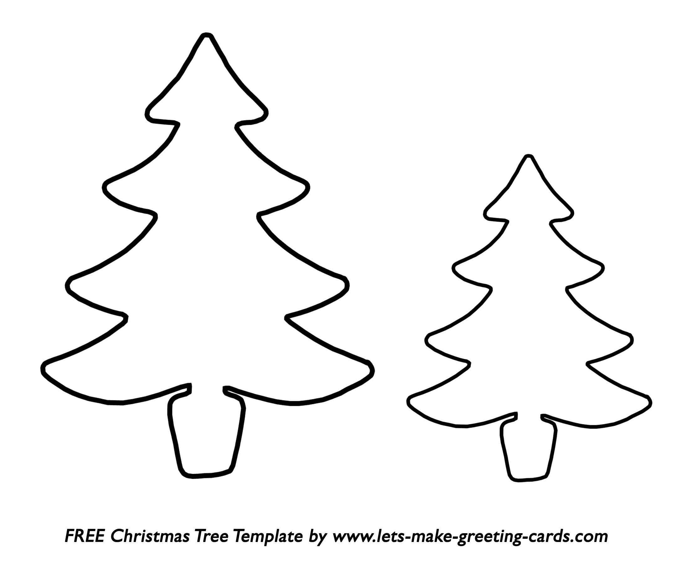 8 Free Christmas Tree Templates in Christmas Tree Printable Templates