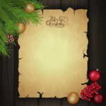 Christmas Blank Greeting Template 1418996 Vector Art At Vecteezy In Christmas Blank Templates