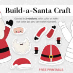 Christmas Build A Santa Craft | Mrs. Merry With Craft Templates For Christmas