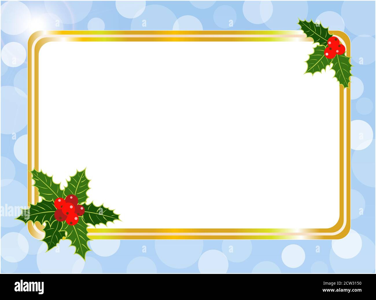 Christmas Card Frame Design Template With Blank Space For Your intended for Christmas Card Blank Templates