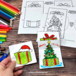 Christmas Cards For Kids To Color For Fun Surprises (12 Free) In Christmas Cards Templates