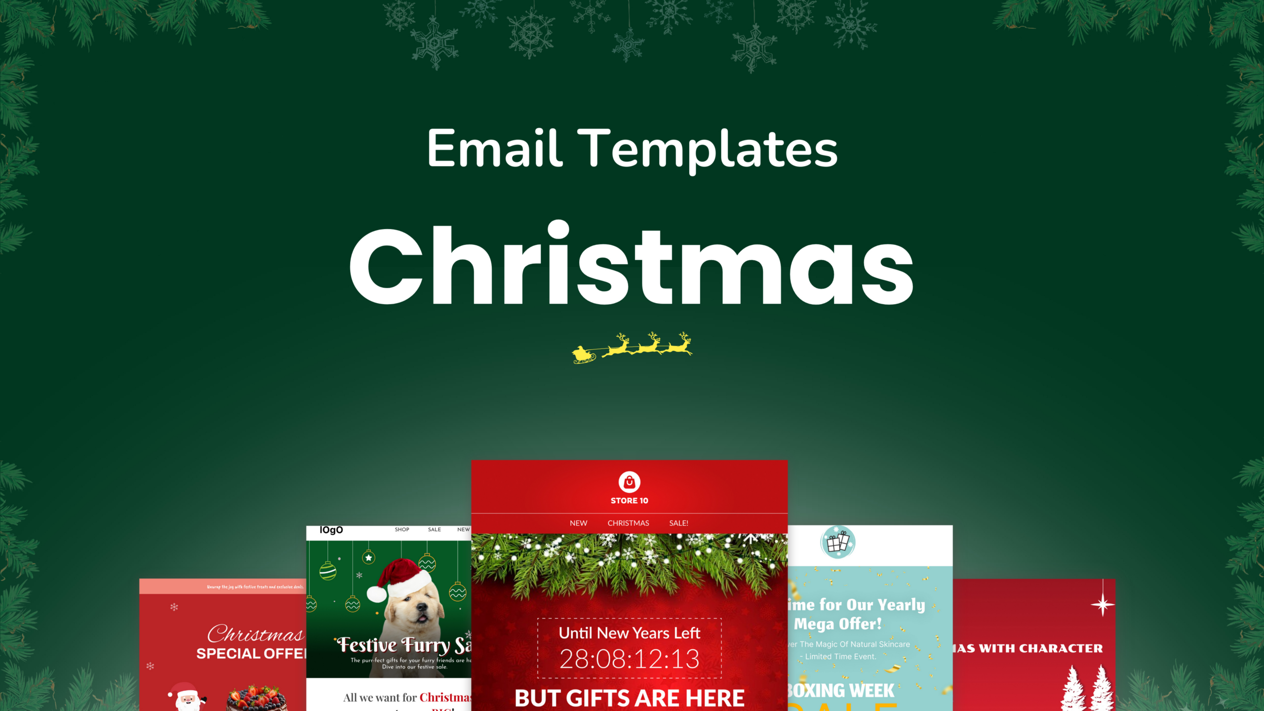 Christmas Email Templates | Figma throughout Christmas Email Templates