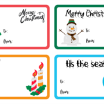 Christmas Gift Tags Templates   10 Free Pdf Printables | Printablee Intended For Christmas Gift Tag Templates