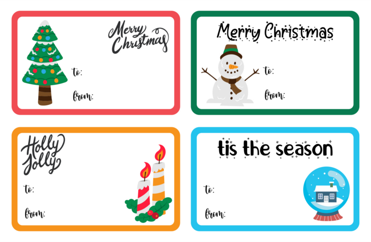 Christmas Gift Tag Templates