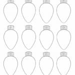 Christmas Lights Printablecoloring Page, Worksheet Or Pattern | A Regarding Christmas Light Templates Printable