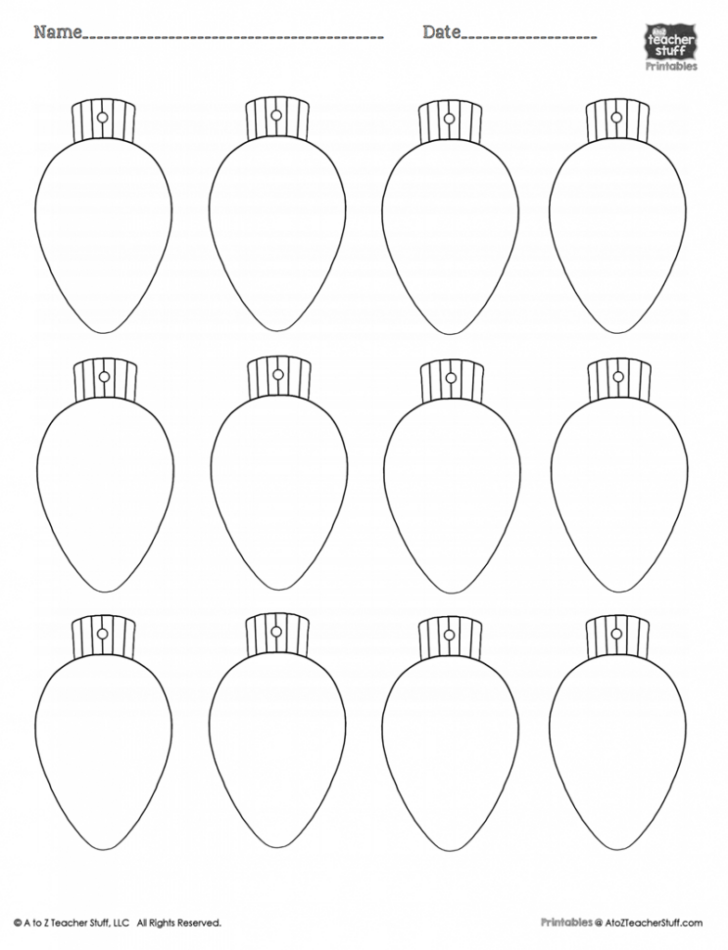 Christmas Light Templates Printable