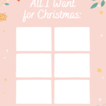 Christmas List Template {9 Free Gorgeous Printables!}   Make Life For Cute Christmas Wish List Templates