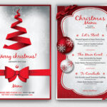 Christmas Menu Template V4 :: Behance In Christmas Menu Templates