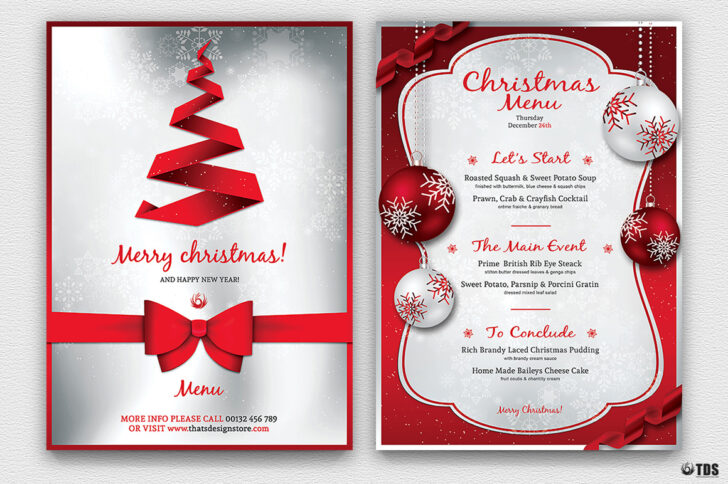 Christmas Menu Templates