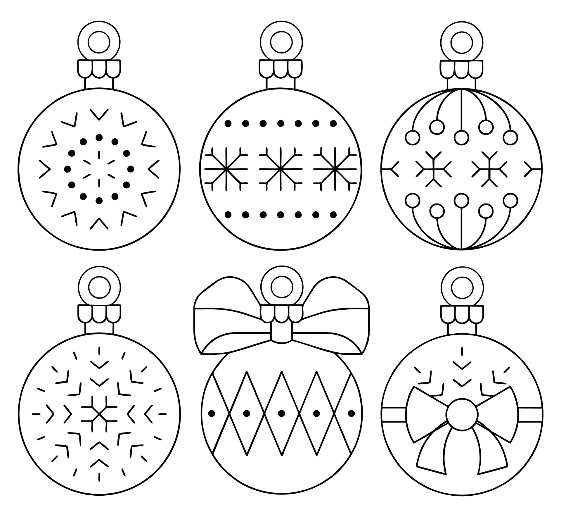 Christmas Ornament Templates - 15 Free Pdf Printables | Printablee with Printable Christmas Ornament Templates