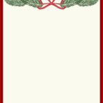 Christmas Stationary Borders   15 Free Pdf Printables | Printablee For Christmas Stationery Free Templates