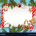 Christmas Striped Blank Template Royalty Free Vector Image Regarding Christmas Blank Templates