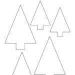 Christmas Tree Outline   Childhood Magic For Cut Out Templates For Christmas Tree