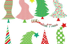 Christmas Whimsical Trees Clip Art – Etsy intended for Whoville Christmas Tree Templates