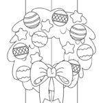 Christmas Wreath Coloring Pages   25 Free Pages | Printabulls With Christmas Wreath Templates To Color