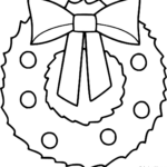 Christmas Wreath Coloring Pages (38 Free Printables)   Coloringall Throughout Christmas Wreath Templates To Color