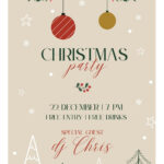 Custom Portrait Holiday Flyers | Design & Print With Canva Inside Christmas Party Templates Flyer