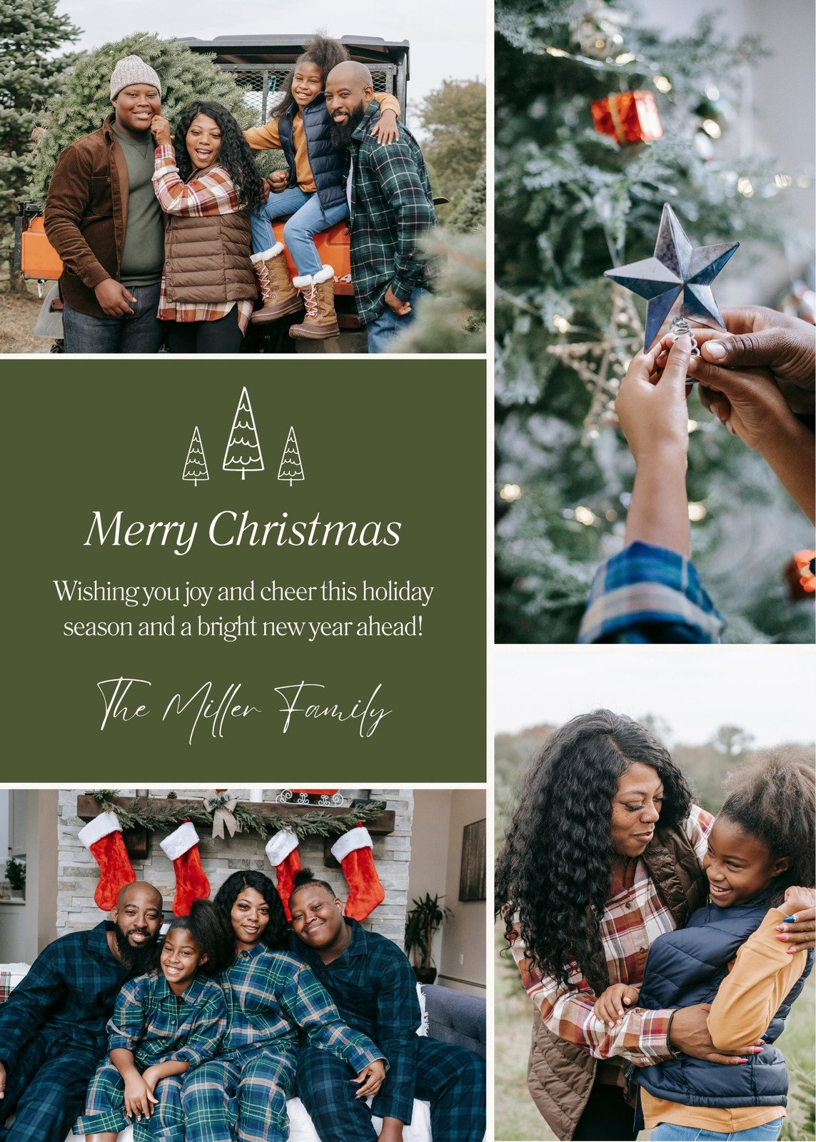 Customize 652+ Cute Christmas Card Templates Online - Canva pertaining to Photo Templates For Christmas Cards