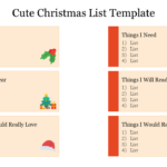 Cute Christmas List Powerpoint Template And Google Themes With Regard To Christmas List Templates Google Slides