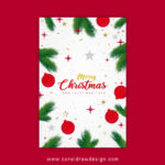 Download Realistic Christmas Cards Template Free Vector Design For Download Free Christmas Card Templates