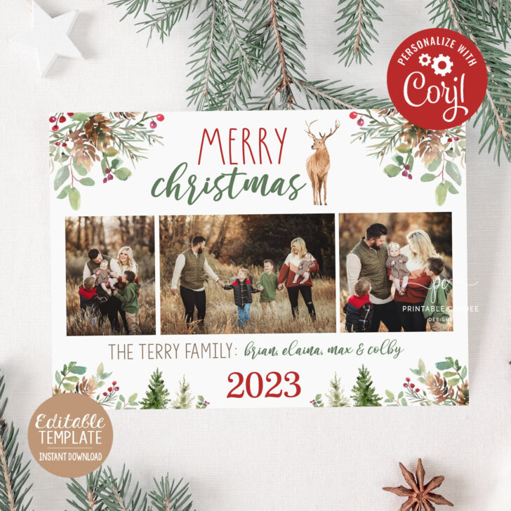 Etsy Christmas Card Templates