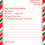 Father Christmas Letter Template   Pawprint Family For Father Christmas Letter Templates