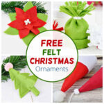 Felt Ornament Patterns For Your Christmas Tree In 2024 Intended For Free Felt Christmas Ornament Templates