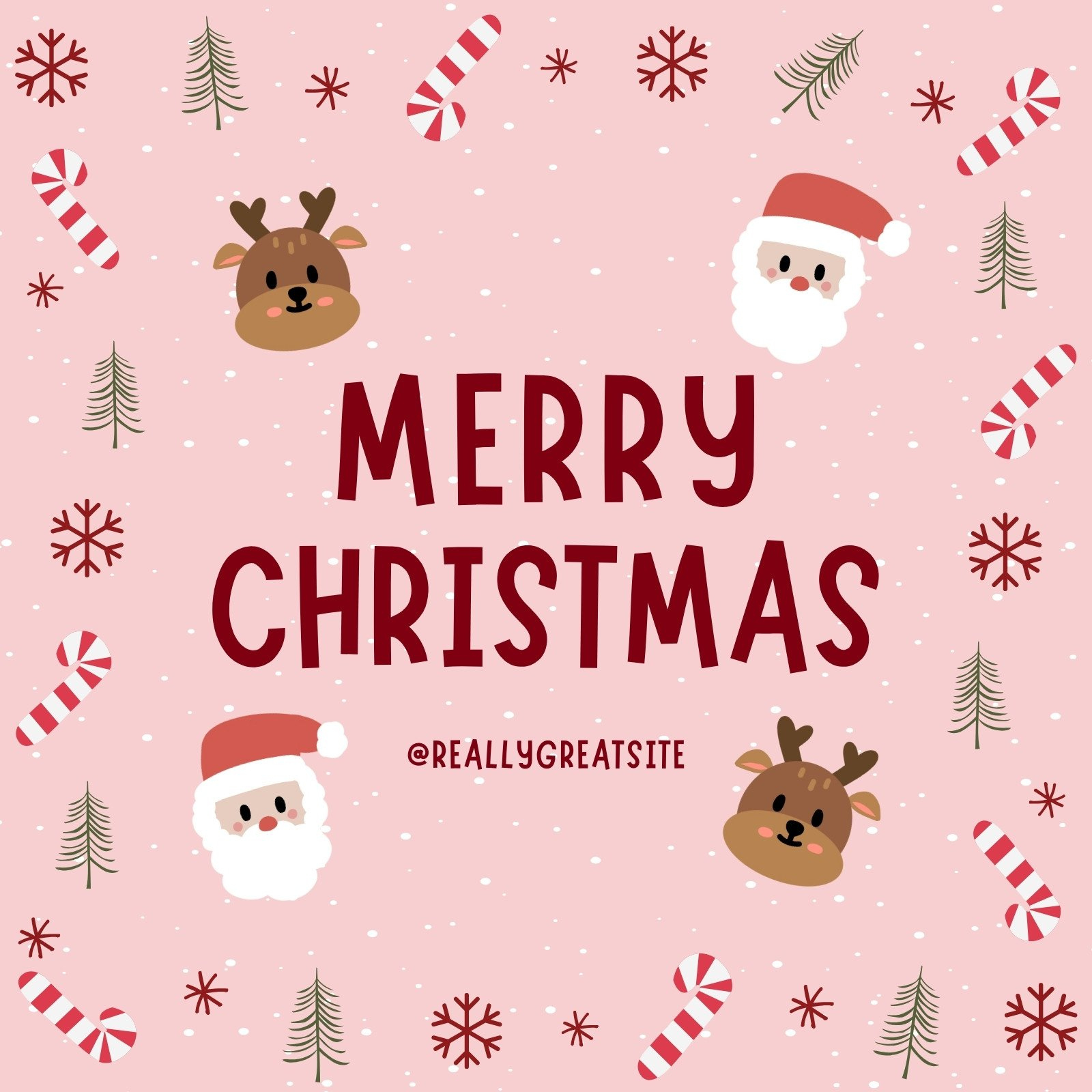 Free And Customizable Christmas Templates inside Templates Christmas