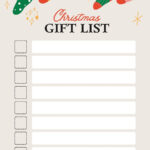 Free And Customizable Holiday Wishlist Templates In Christmas List Templates Aesthetic