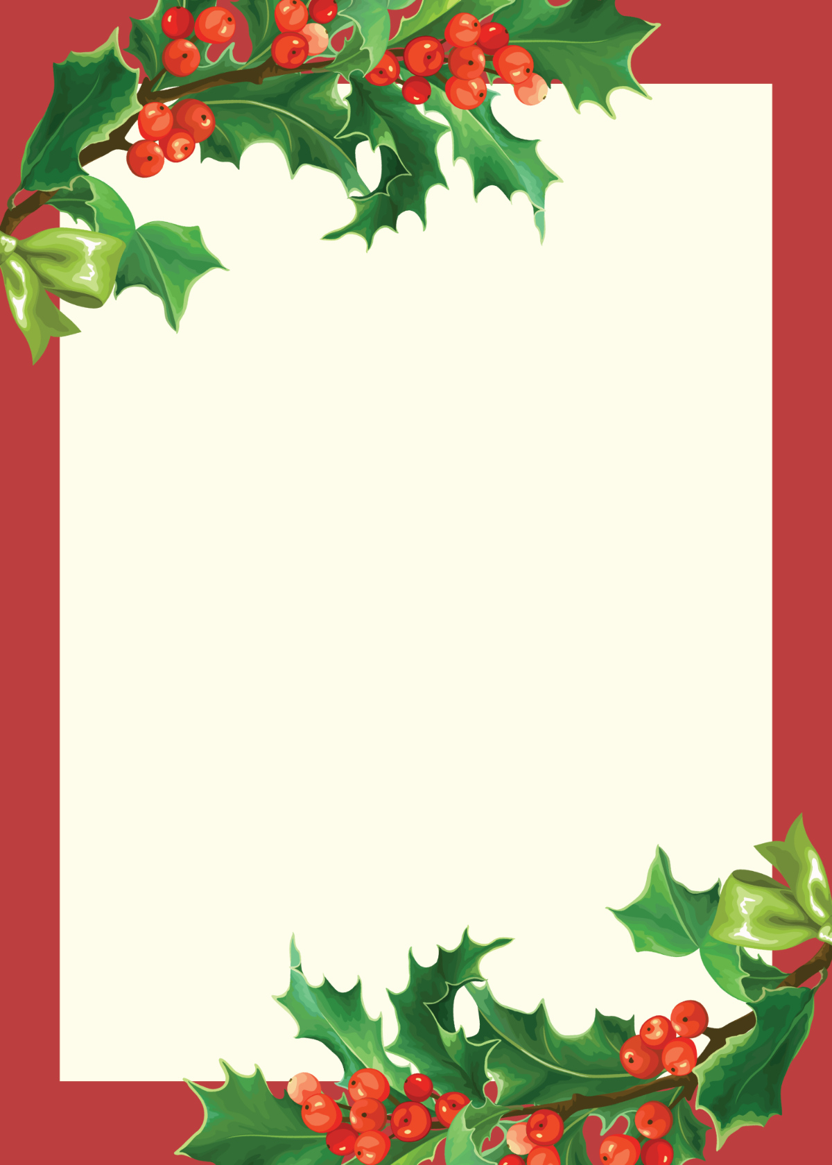 Free Blank Christmas Card Template - Edit Online &amp;amp; Download inside Blank Christmas Card Templates