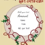 Free Christmas Gift Certificate Template | Customize & Download In Christmas Gift Certificate Templates Free