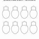 Free Christmas Light Bulb Template & Stencils   Crazy Laura For Christmas Light Bulb Templates