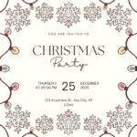 Free Christmas Party Virtual Invitation Templates | Canva For Christmas Party Templates