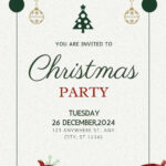 Free Christmas Party Virtual Invitation Templates | Canva In Christmas Party Invitations Templates